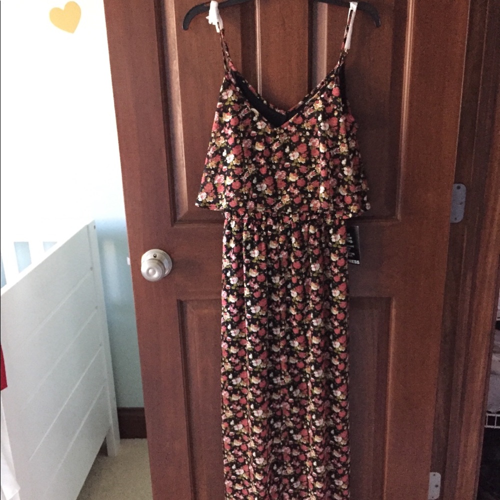 Express floral Maxi dress with slit